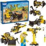 Klocki konstrukcyjne pojazdy budowlane 8w1 STEAM - Woopie - 001