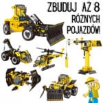 Klocki konstrukcyjne pojazdy budowlane 8w1 STEAM - Woopie - 002
