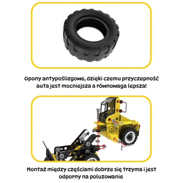 WOOPIE Zestaw Konstrukcyjny Pojazdy Budowlane STEAM 6w1 223 el. - 004