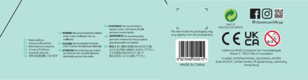 CLASSIC WORLD Klasyczny Drewniany Telefon dla Dzieci 4 el. - 012