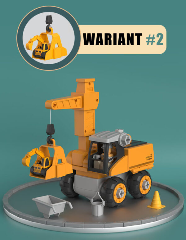 WOOPIE Mega Plac Budowy 5w1 Zestaw XXL do Skręcania DIY - 014