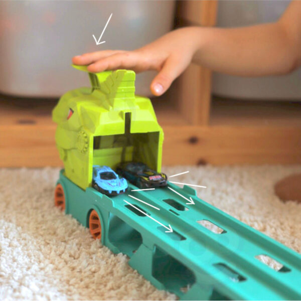 WOOPIE Zabawkowa Ciężarówka Dinozaur Tor 2,1 m dla Samochodzików - 002