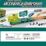 WOOPIE Zabawkowa Ciężarówka Dinozaur Tor 2,1 m dla Samochodzików - 009