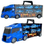 WOOPIE Zestaw Cieżarówka Transporter 3w1 Niebieski Policja - 003