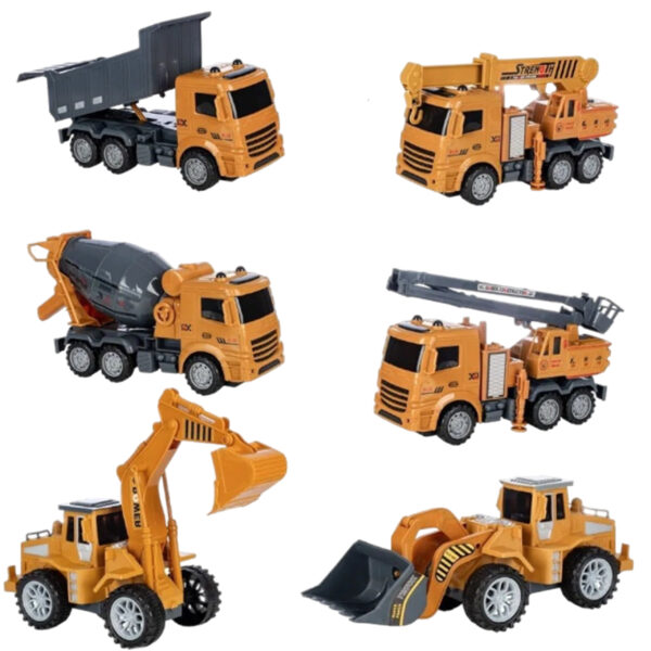 WOOPIE Wielki Zestaw Auta Budowlane 6w1 - 014