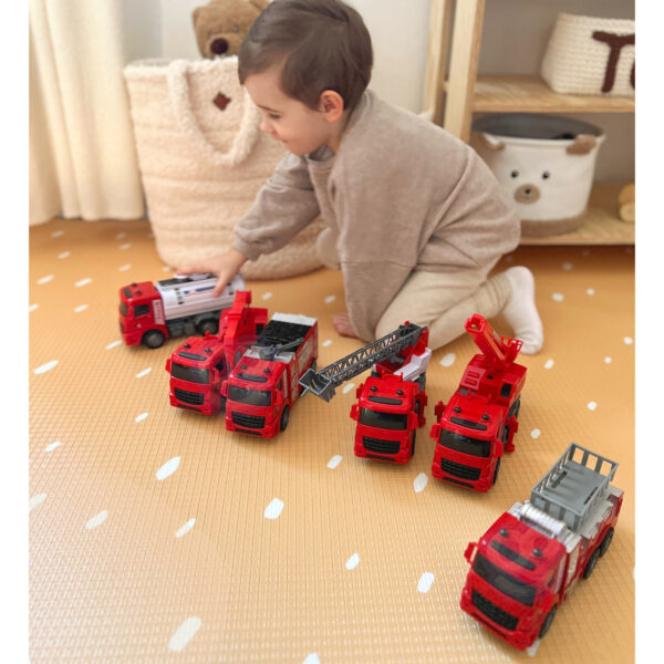 WOOPIE Zestaw Auta Straż Pożarna 6w1 - 005