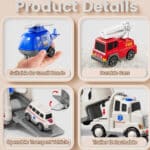 WOOPIE Laweta Drogowa zestaw 5 Aut - Ambulans - 006