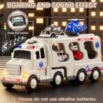 WOOPIE Laweta Drogowa zestaw 5 Aut - Ambulans - 007