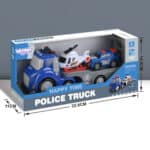 WOOPIE Niebieska Laweta Policyjna City Truck Efekty Dźwiękowe i Świetlne - 004