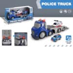 WOOPIE Niebieska Laweta Policyjna City Truck Efekty Dźwiękowe i Świetlne - 005