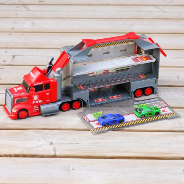 WOOPIE Zestaw Ciężarówka Laweta Garaż Tor Wyścigowy - 007