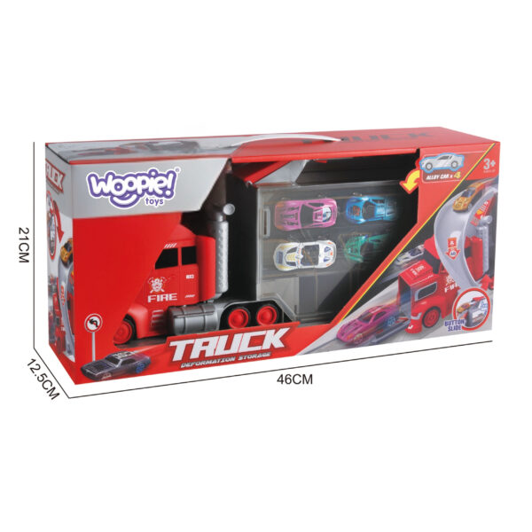 WOOPIE Zestaw Ciężarówka Laweta Garaż Tor Wyścigowy - 010