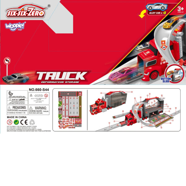 WOOPIE Zestaw Ciężarówka Laweta Garaż Tor Wyścigowy - 011