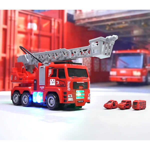 WOOPIE Interaktywny Wóz Strażacki z Ruchomą Drabiną - 003