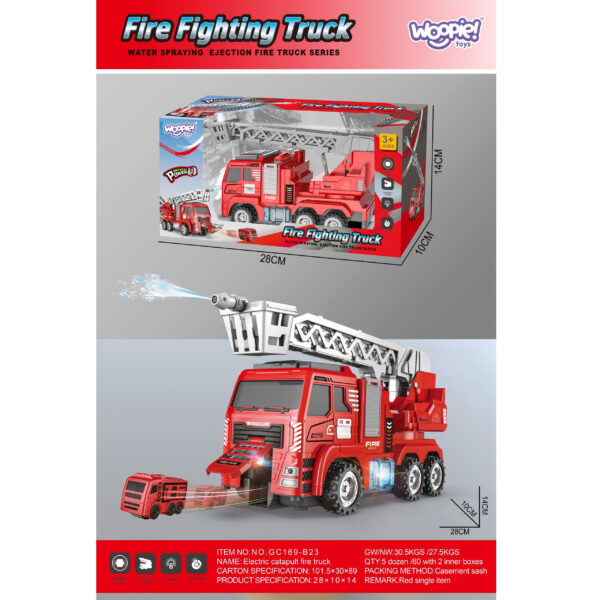 WOOPIE Interaktywny Wóz Strażacki z Ruchomą Drabiną - 012