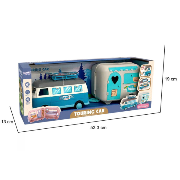 WOOPIE Kamper XL dla Lalek Zestaw Kempingowy z Przyczepką - 011