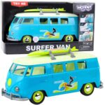 WOOPIE Samochód Bus Surfing Klasyczny Czerwony Ze Światłem I Dźwiękiem Model 1:14 - 001