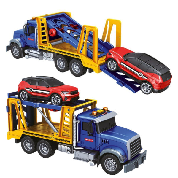 WOOPIE Laweta Ciężarówka Transporter Z Autkiem Światło Dźwięk Skala 1:14 - 002