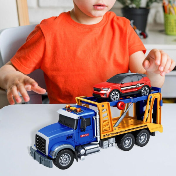 WOOPIE Laweta Ciężarówka Transporter Z Autkiem Światło Dźwięk Skala 1:14 - 003