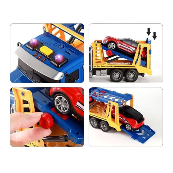 WOOPIE Laweta Ciężarówka Transporter Z Autkiem Światło Dźwięk Skala 1:14 - 004