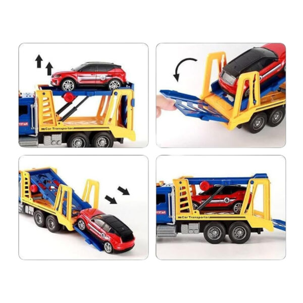 WOOPIE Laweta Ciężarówka Transporter Z Autkiem Światło Dźwięk Skala 1:14 - 005