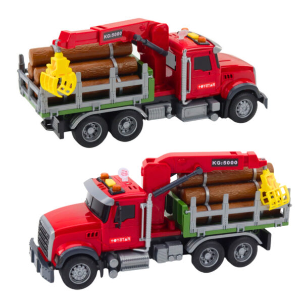 WOOPIE Ciężarówka z Ruchomym Dźwigiem do Drewna Dźwięk Światła 1:14 - 003