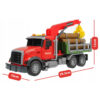 WOOPIE Ciężarówka z Ruchomym Dźwigiem do Drewna Dźwięk Światła 1:14 - 007
