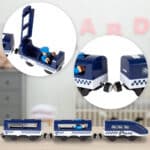 WOOPIE Kolejka Elektryczna Tor Samochodowy Komisariat Policji Helikopter Auta 92 el. - 002