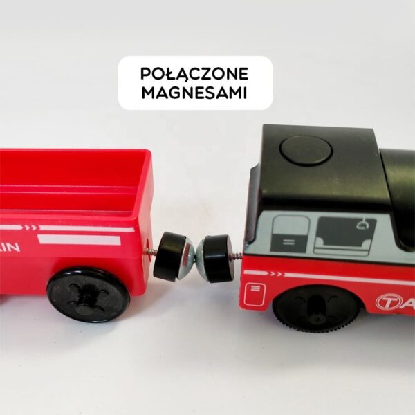 WOOPIE Lokomotywa Elektryczna Pociąg Wagony na Magnes - 014