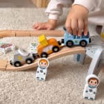 TOOKY TOY Drewniana Kolejka Kosmiczna Zestaw Tory - 003