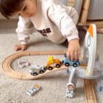 TOOKY TOY Drewniana Kolejka Kosmiczna Zestaw Tory - 005