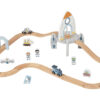 TOOKY TOY Drewniana Kolejka Kosmiczna Zestaw Tory - 008
