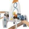TOOKY TOY Drewniana Kolejka Kosmiczna Zestaw Tory - 009