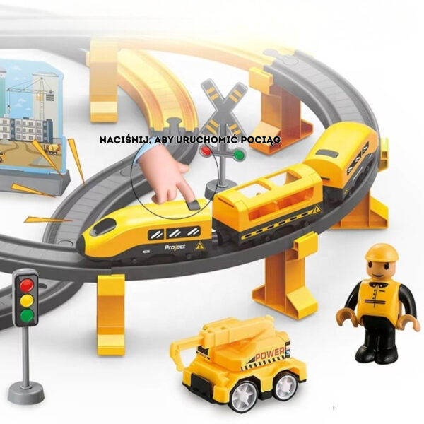 WOOPIE Kolejka Elektryczna Pendolino Zestaw 92el. - 002