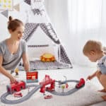 WOOPIE Zestaw Kolejka Elektryczna Pendolino Straż Pożarna 66el. - 002