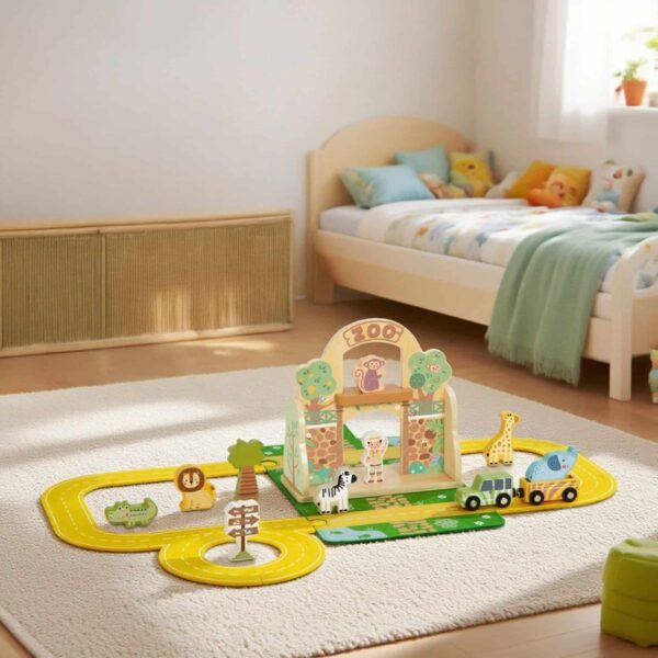 TOOKY TOY Zestaw Mini ZOO Przenośny Zestaw Torba Zwierzęta - 002