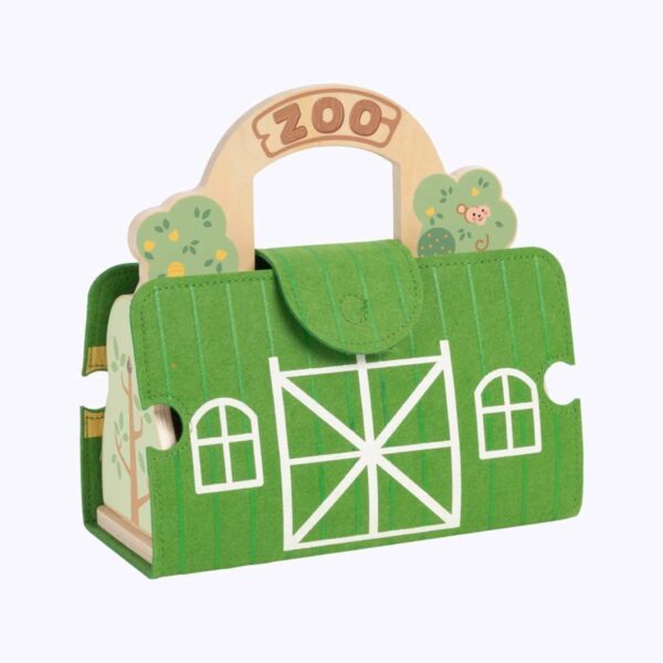 TOOKY TOY Zestaw Mini ZOO Przenośny Zestaw Torba Zwierzęta - 004