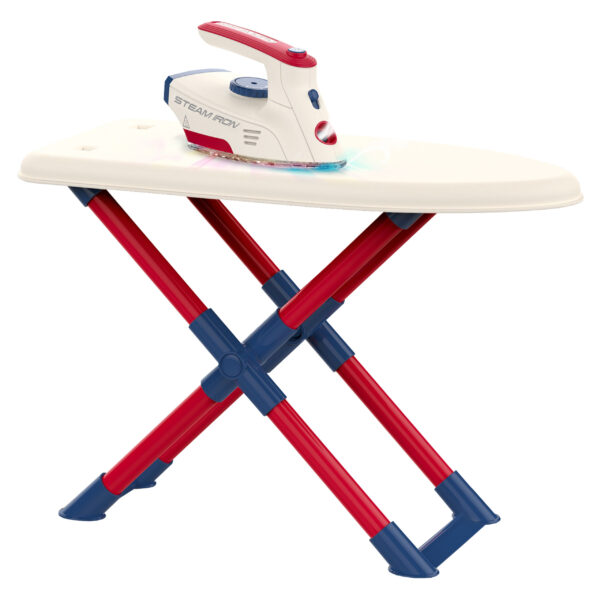 WOOPIE Zestaw XXL Deska do Prasowania z Żelazkiem Wieszakiem Koszem na Pranie i Ubraniami 14 el. - 008