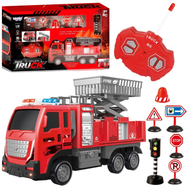 WOOPIE Zdalnie Sterowany Wóz Strażacki Podnośnik - 001