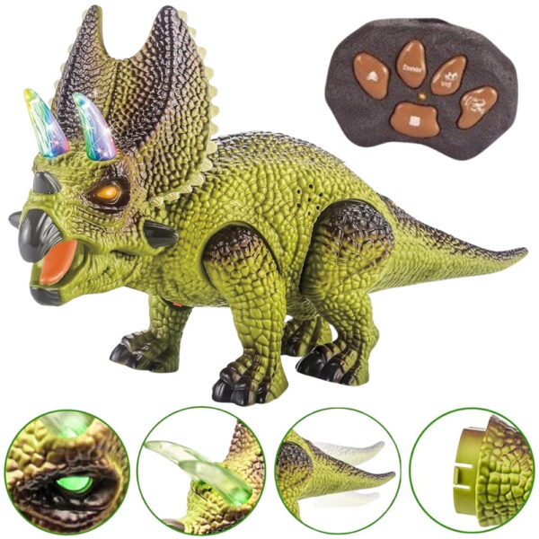 WOOPIE Dinozaur Zdalnie Sterowany RC Robot Triceratops - 001