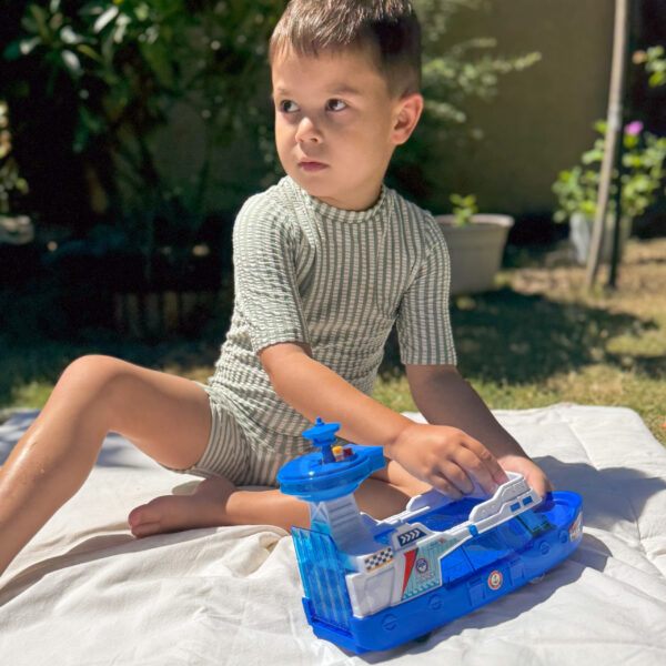 WOOPIE Łódź Policyjna Patrolowa Interaktywna - Skala 1:16 + Autka 3 szt. - 004