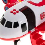 WOOPIE Samolot Rozkładany Transporter Straż Pożarna z 3 Autami Strażackimi Zestaw XL Znaki Drogowe - 005
