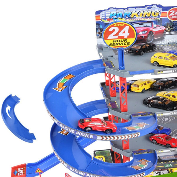 WOOPIE Wielopoziomowy Parking Garaż Myjnia Auta Helikopter + Akc. - 008