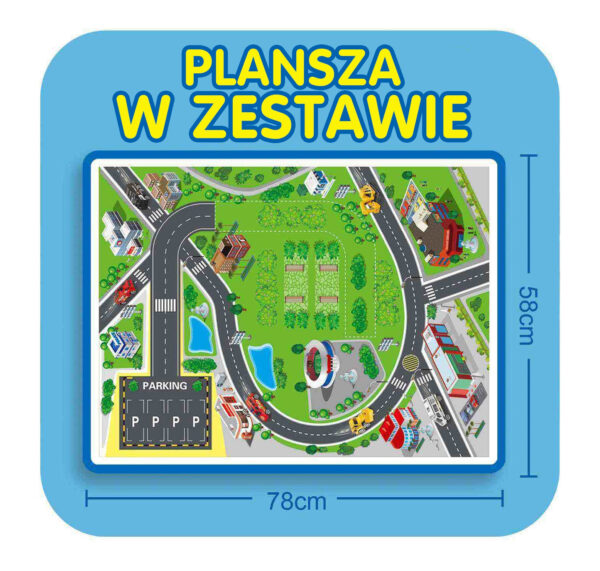 WOOPIE Tor Spirala Garaż dla Samochodzików 3 szt. - 014