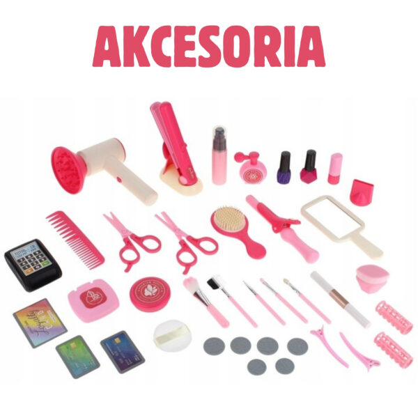 WOOPIE Salon Fryzjerski Kosmetyczka w Kuferku 2w1 43 el. - 005