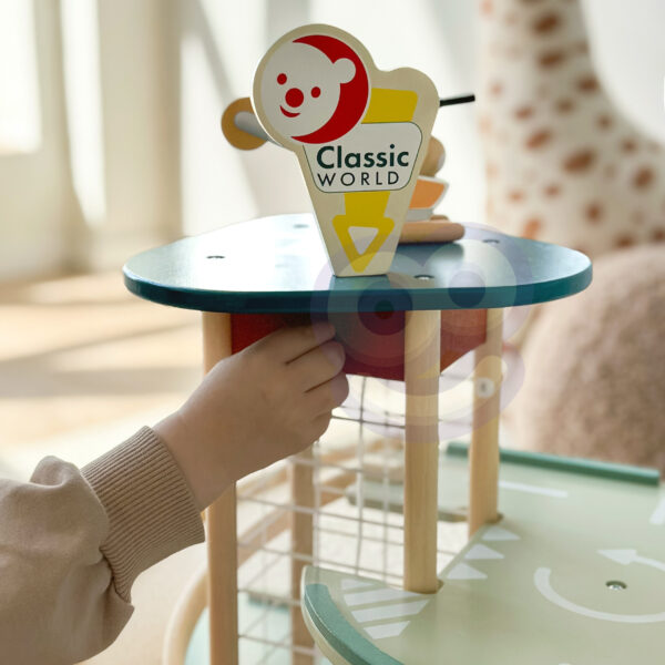 CLASSIC WORLD Wielopoziomowy Parking Auta Helikopter Dystybutor Myjnia + Akc. - 011