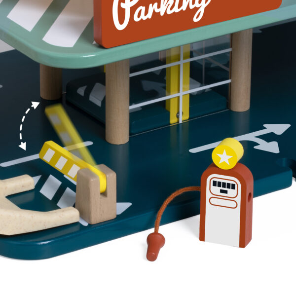 CLASSIC WORLD Wielopoziomowy Parking Auta Helikopter Dystybutor Myjnia + Akc. - 016