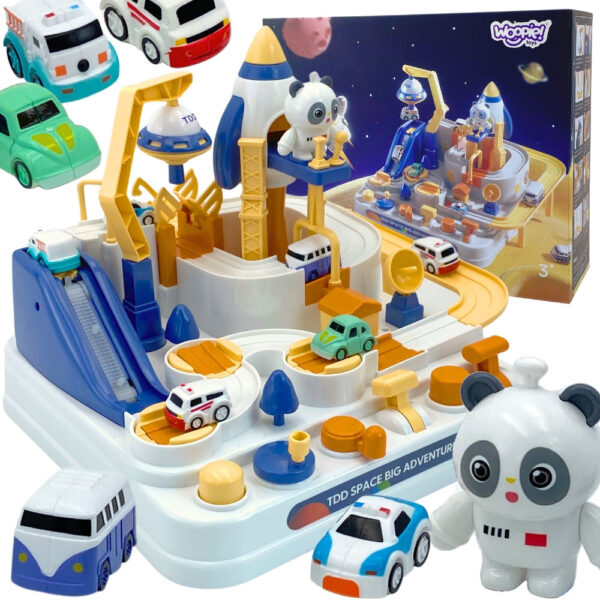 WOOPIE  Interaktywny Tor Samochodowy "Kosmiczna Przygoda Pandy" - 001