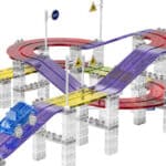 WOOPIE Magnetyczny Tor Samochodowy Wyścigowy + Autko 137 El. - 002