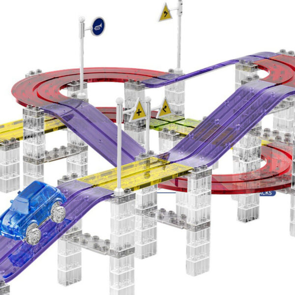 WOOPIE Magnetyczny Tor Samochodowy Wyścigowy + Autko 137 El. - 002